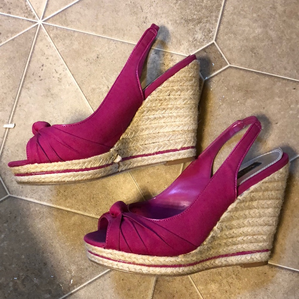Cute pink wedges